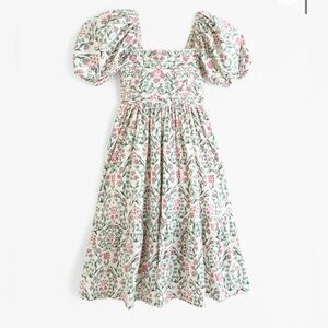 Abercrombie and Fitch Puff Sleeve Emerson Dress in Tile Print XXLT